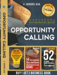 Handbook of entrepreneurship : opportunity calling