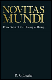 Novitas Mundi : perception of the history of being