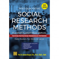 Post-qualitative social research methods : kuantitatif-kualitatif-mixed methods positivism-postpositivism-phenomenology-postmodern filsafat, paradigma, teori, metode, dan laporan