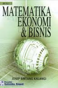 Matematika ekonomi dan bisnis edisi 1 buku 2