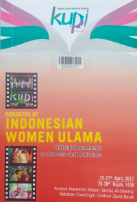 Dokumen resmi proses dan hasil Kongres Ulama Perempuan Indonesia