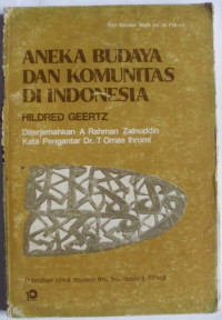 Aneka budaya dan komunitas di Indonesia
