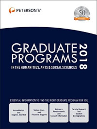 Graduate programs in the humanities, arts & social sciences 2018