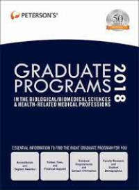 Graduate Programs: In the biological/biomedical sciences & health-related medical professions 2018