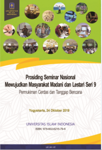 Prosiding seminar nasional mewujudkan masyarakat madani dan lestari seri 9 : pemukiman cerdas dan tanggap bencana