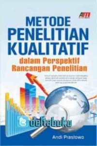 Metode penelitian kualitatif dalam perspektif rancangan penelitian