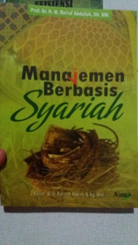 Manajeman berbasis syariah