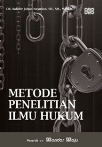 Metode penelitian ilmu hukum