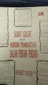 Surat gugat dan hukum pembuktian dalam perkara perdata