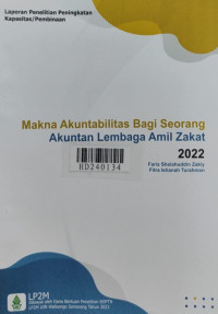 Makna akuntabilitas bagi seorang akuntan Lembaga Amil Zakat