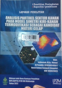 Analisis partikel sektor kanan pada model simetri kiri-kanan termodifikasi sebagai kandidat materi gelap