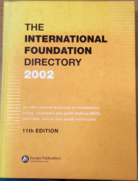 The international foundation directory :2002