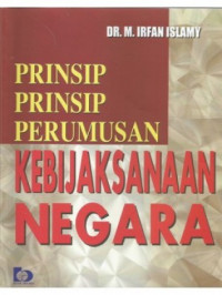 Prinsip-prinsip perumusan kebijaksanaan negara