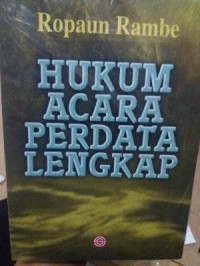 Hukum acara perdata lengkap