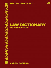 Image of The contemporary law dictionary = kamus hukum kontemporer