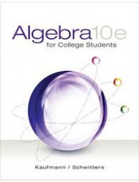 Image of Algebra for college students