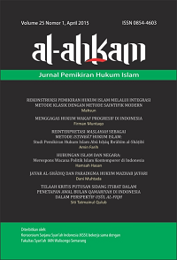 Al - Ahkam : jurnal pemikiran dan pembaharuan hukum Islam