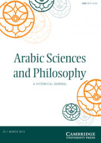 Arabic sciences and philosophy : a historical journal