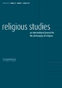Image of Religious studies : an international journal for the philosophy of religion