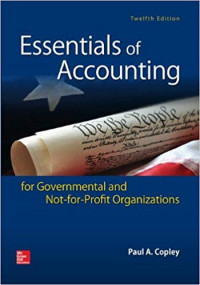 Image of Essentials of accounting for governmental and not-for-profit organizations
